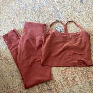 Beyond Yoga Muted Pink Set